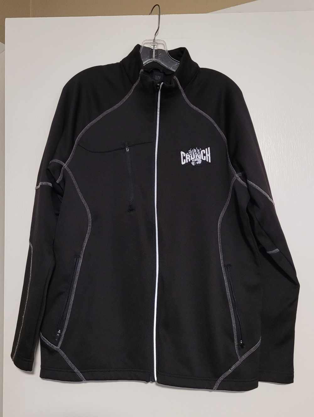 Crunch Fitness Black Full-Zip Jacket